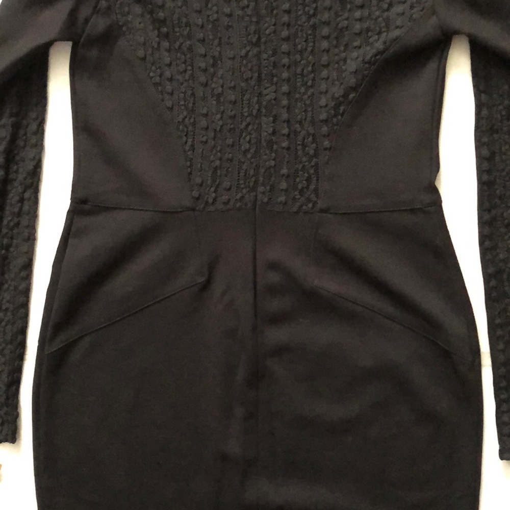 Rachel Roy long sleeve lace back dress